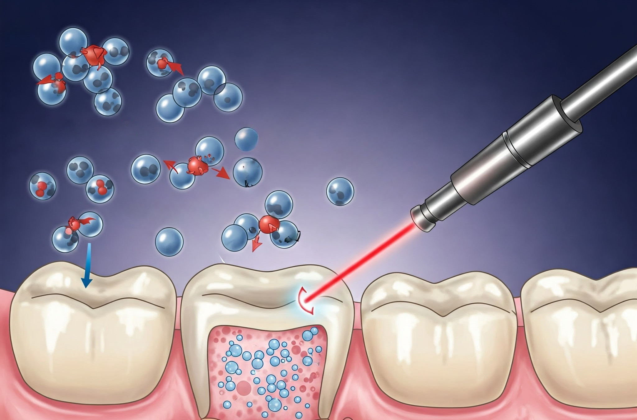 How does laser teeth whitening work?